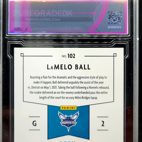 LAMELO BALL 2020 PANINI CHRONICLES CLASSICS PINK 10 ROOKIE PGX 10 HORNETS - Picture 5 of 5